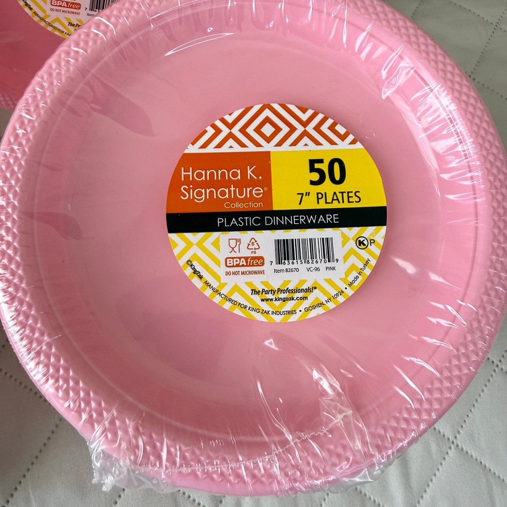 Pink Bachelorette Party Supplies 200 Plates 200 Napkins 24 Bow Treat Boxes Set - Picture 2 of 4